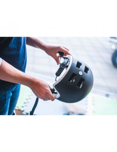 POWERSLIDE CASCO URBAN BLANCO/NEGRO