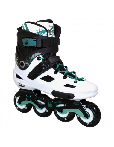KRF PATÍN FREESKATE ANGEL 4×80 BLANCO/VERDE