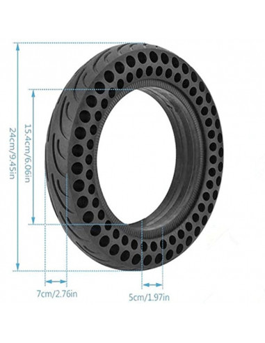 RUEDA MACIZA PERFORADA 10 PULGADAS