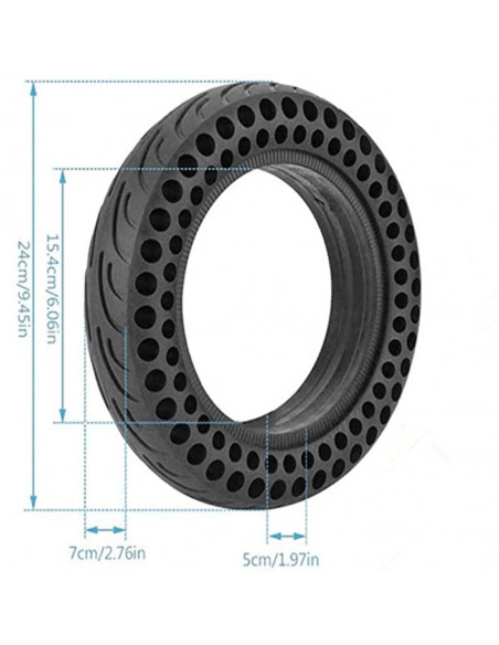 RUEDA MACIZA PERFORADA 10 PULGADAS