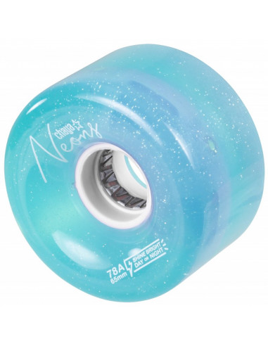 RUEDAS CHAYA QUADS AZUL NEON LED 65mm*38mm/78a,...