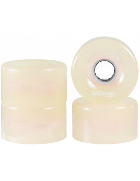 RUEDAS CHAYA QUADS BLANCA LED 65mm*38mm/78a, 4-PACK