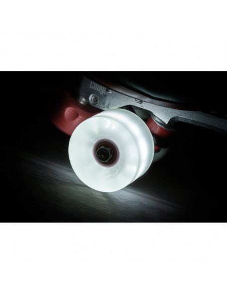 RUEDAS CHAYA QUADS BLANCA LED 65mm*38mm/78a, 4-PACK
