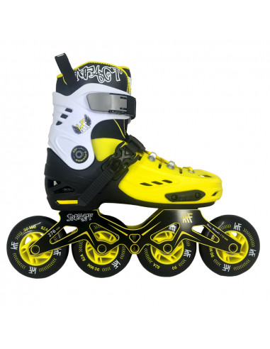 PATÍN KRF FREESKATE IMPACT 4X90 AMARILLO