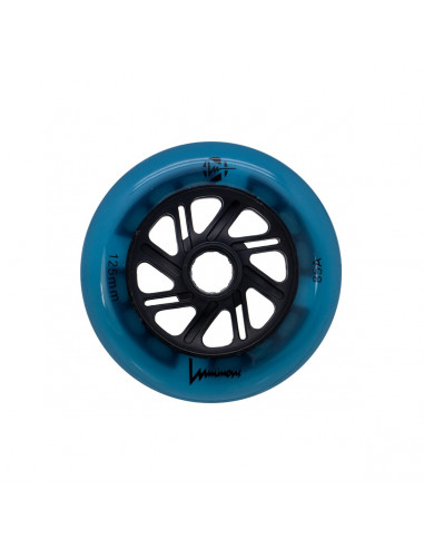RUEDAS LUMINOUS LED 125MM AZUL/GLOW (unidad)