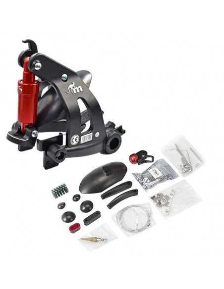 SUSPENSION TRASERA MONORIM MR1  NEGRO-ROJO
