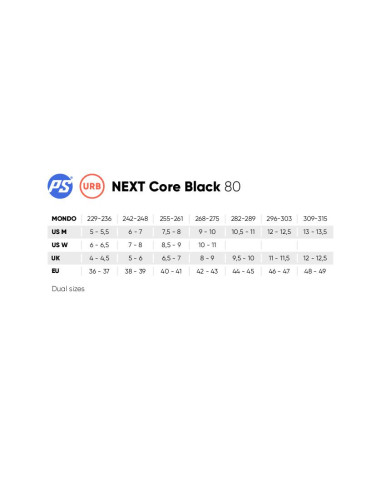 POWERSLIDE NEXT CORE BLACK 80