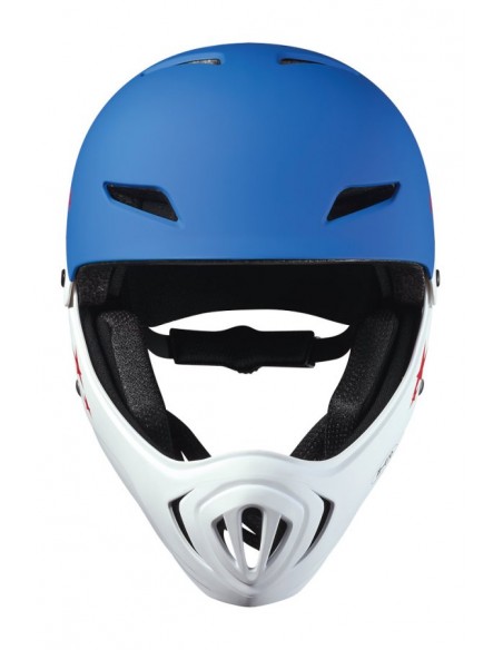 MICRO CASCO RACING INTEGRAL AZUL / BLANCO