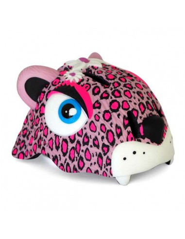 CASCO CRAZY SAFETY LEOPARDO ROSA