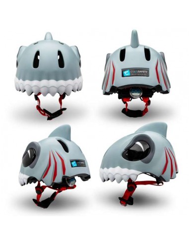 CASCO CRAZY SAFETY TIBURON GRIS