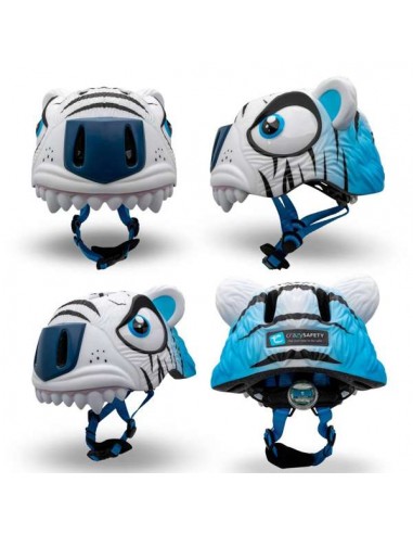 CASCO CRAZY SAFETY TIGRE BLANCO