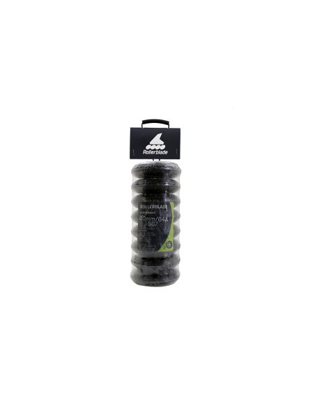 RUEDAS + RODAMIENTOS ROLLERBLADE 80MM/SG7  XT (8PCS) CLEAR