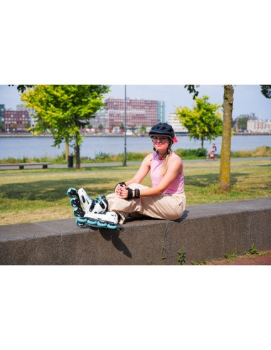 ROLLERBLADE PATINES LIGHTNING 80 W BLANCO/AQUA