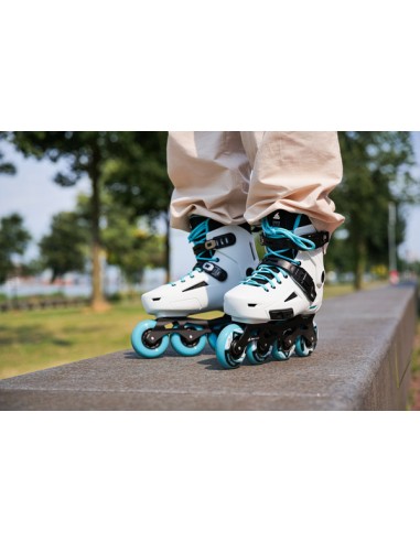 ROLLERBLADE PATINES LIGHTNING 80 W BLANCO/AQUA