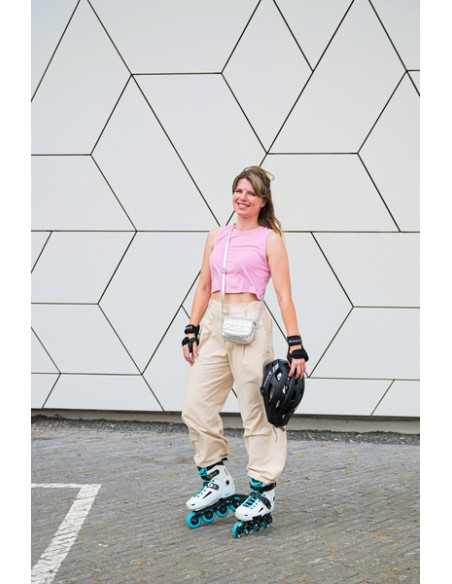 ROLLERBLADE PATINES LIGHTNING 80 W BLANCO/AQUA