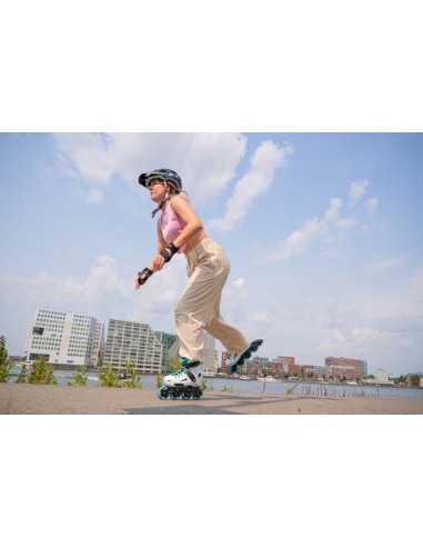 ROLLERBLADE PATINES LIGHTNING 80 W BLANCO/AQUA