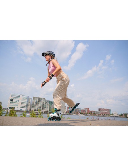 ROLLERBLADE PATINES LIGHTNING 80 W BLANCO/AQUA