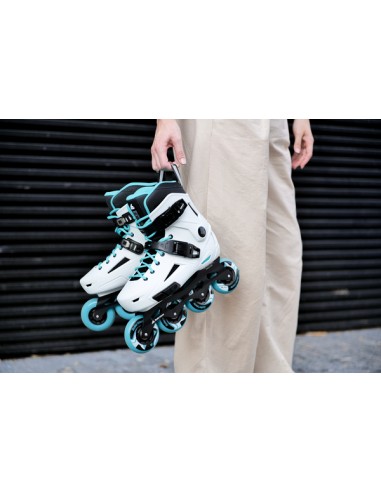 ROLLERBLADE PATINES LIGHTNING 80 W BLANCO/AQUA