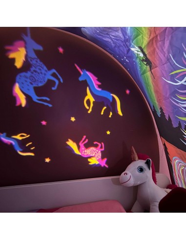 MICRO LUZ LINTERNA - PROYECTOR UNICORNIO