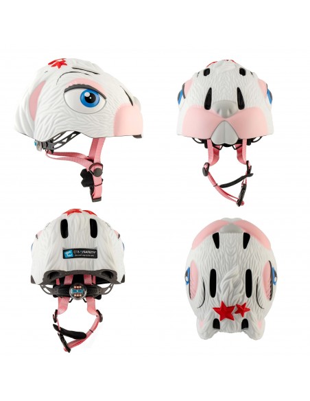 CASCO CRAZY SAFETY CONEJO BLANCO