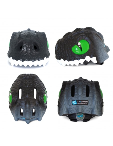CASCO CRAZY SAFETY DRAGON NEGRO