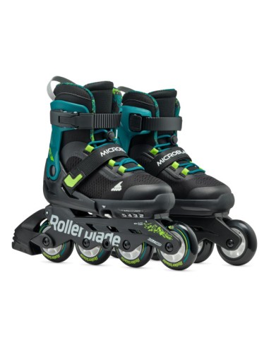 ROLLERBLADE PATINES MICROBLADE NEGRO/VERDE PETROL