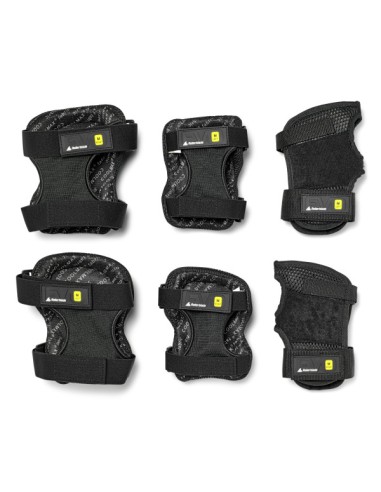 ROLLERBLADE PROTECCIONES EVO PRO GEAR 3 PACK NERO