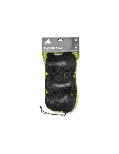 ROLLERBLADE PROTECCIONES EVO PRO GEAR 3 PACK NERO