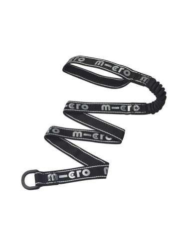 MICRO CORREA REFLECTANTE PULL&CARRY NEGRA