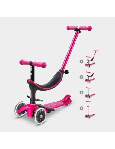 MINI MICRO 4 EN 1 DELUXE LED ROSA