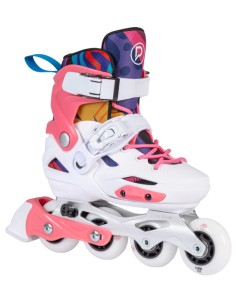 playlife flash pink ajustable patines en linea niños vista frontal