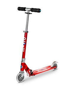micro patinete sprite rojo led