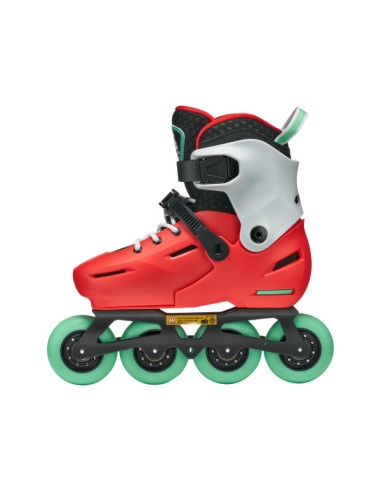 PATINES INFANTILES ROLLERBLADE APEX RED MINT VISTA LATERAL INTERIOR