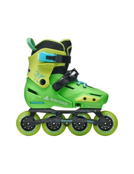 PATINES INFANTILES ROLLERBLADE APEX RED MINT VISTA LATERAL EXTERIOR