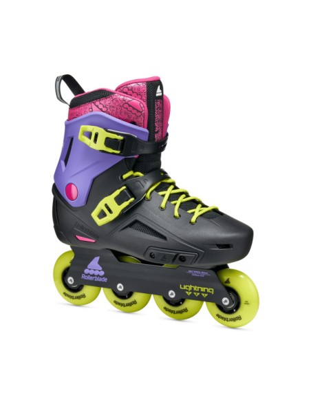 Patines Rollerblade Lightning TRS Black Purple Pink para freeskate urbano