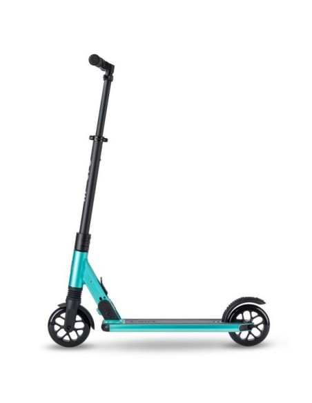 Detalle de la suspensión delantera del patinete Micro Sprite Aqua