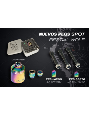 PEGS SPOT BESTIAL WOLF RAINBOW