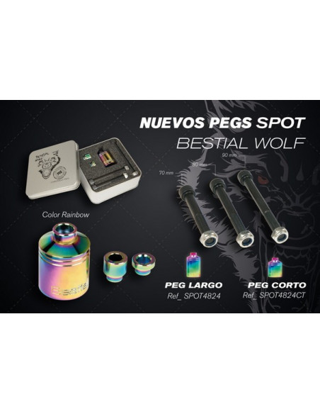 PEGS SPOT BESTIAL WOLF RAINBOW