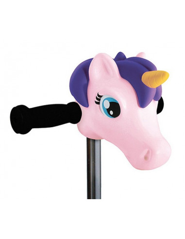 MICRO CABEZA UNICORNIO ROSA MORADO