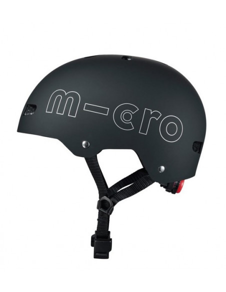 MICRO CASCO NEGRO LED