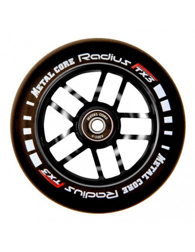 RUEDA METAL CORE RADIUS 120 NEGRA/NEGRA