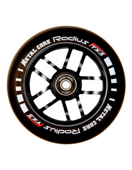 RUEDA METAL CORE RADIUS 120 NEGRA/NEGRA